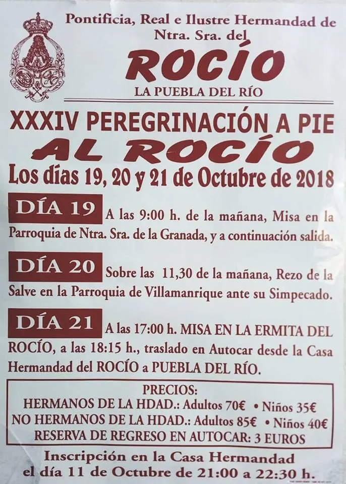 Puebla del rio peregrinacion al rocio