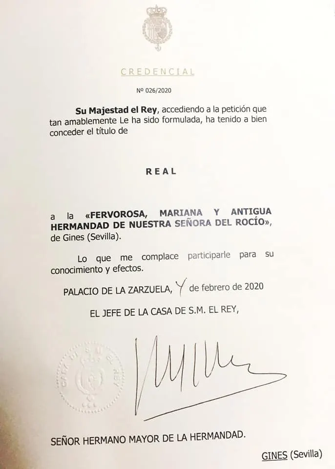 Gines rocio titulo real