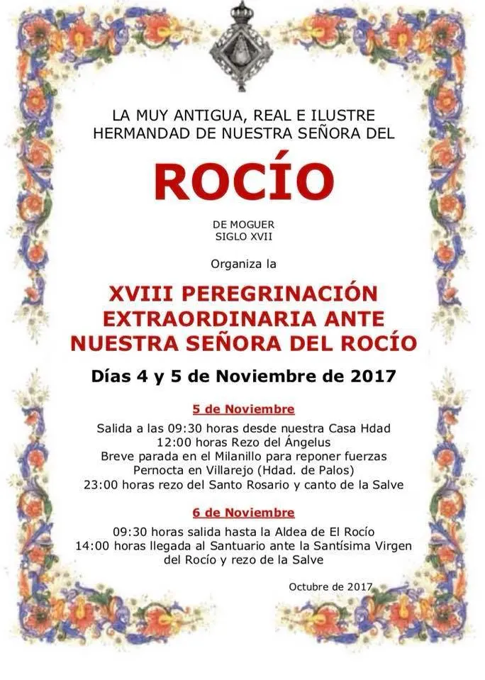 Moguer peregrinacion rocio