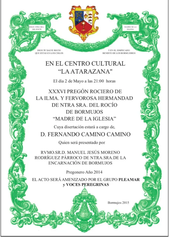 Bormujos pregon 2015