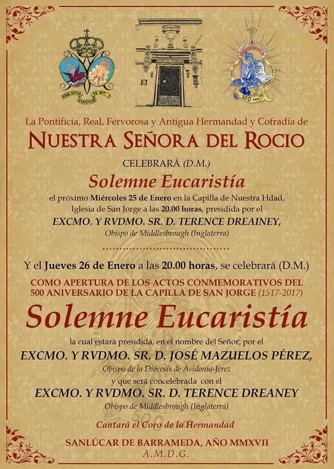 Sanlúcar de bararmeda actos capilla san jorge