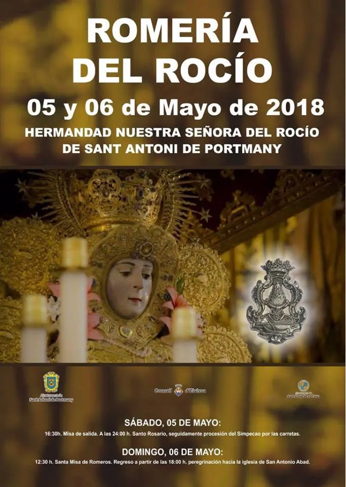 San antonio de portmany cartel romeria rocio 2018