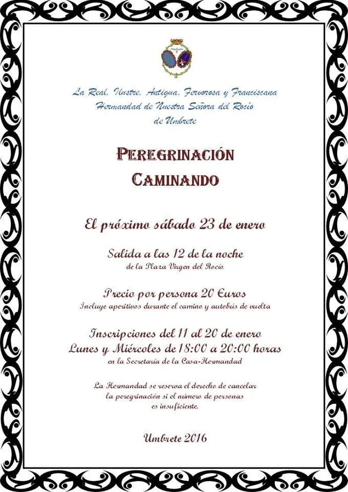 Umbrete caminando 2016