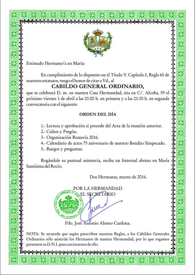 Dos Hermanas Cabildo 2016