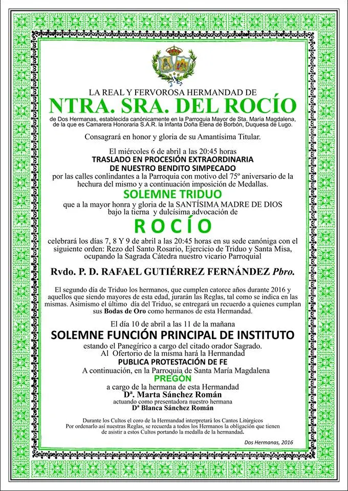 Dos Hermanas cultos