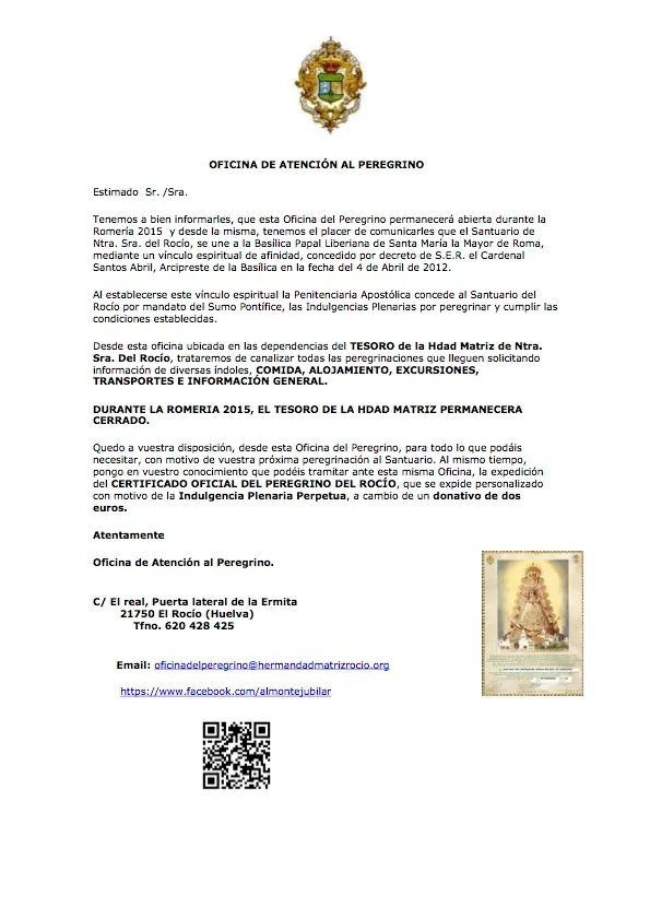 Carta Romeria 2015