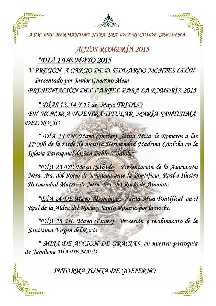 jamilena - ACTOS ROMERIA 2015