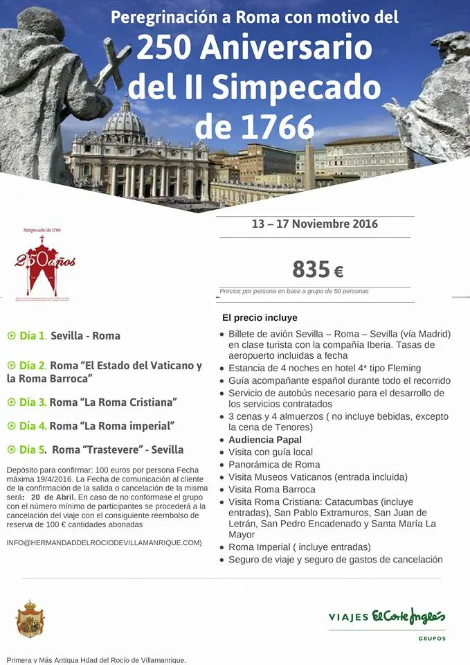 Villamanrique excursion a roma 2016