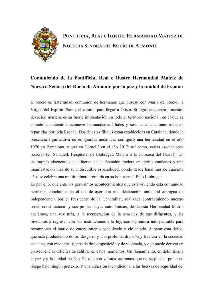 2017 OCTUBRE. Comunicado - Unidad de España-1