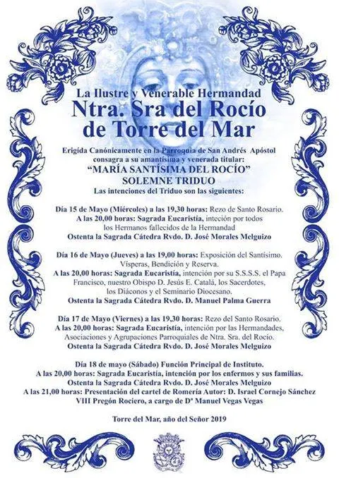 Torre del Mar triduo rocio 2019