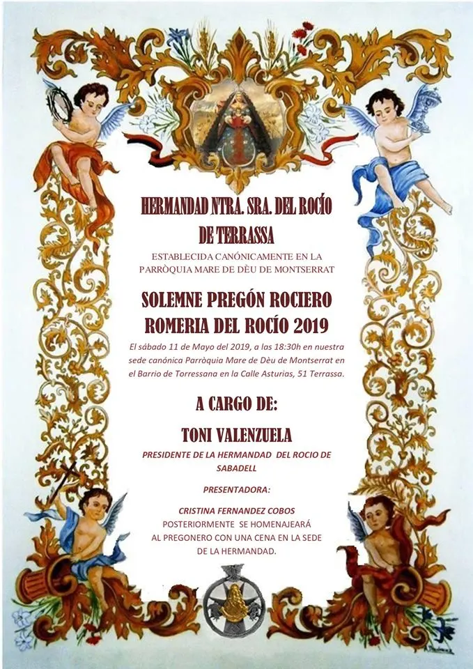 Terrassa pregon rocio 2019