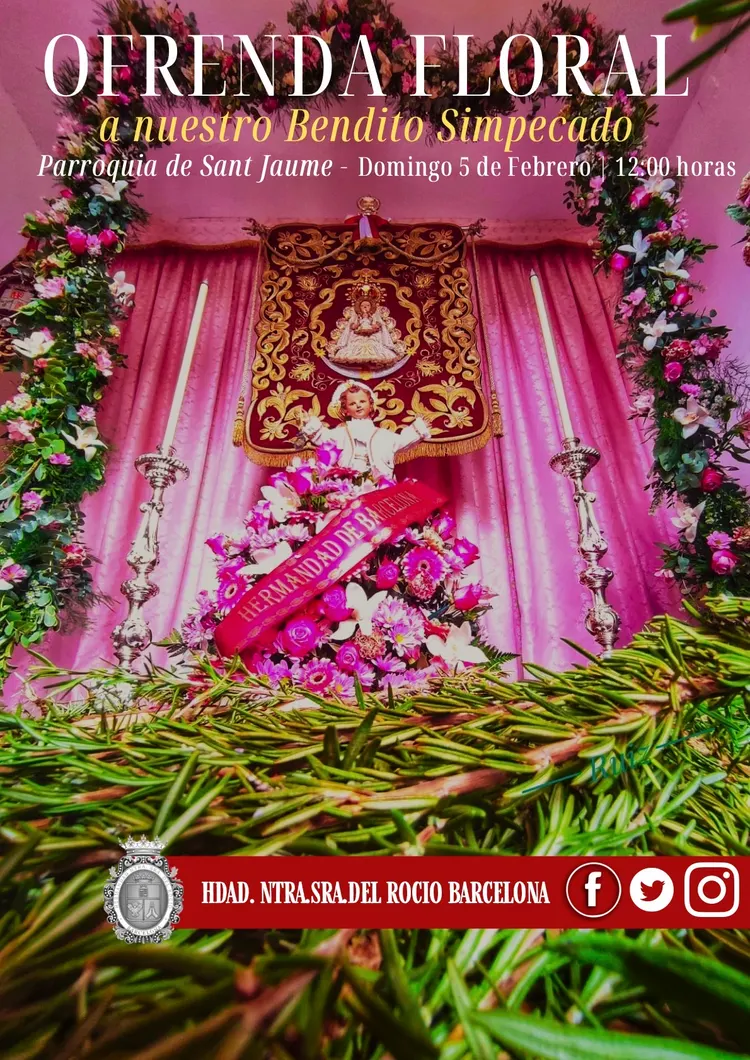 rocio barcelona CARTEL OFRENDA SIMPECADO 2023