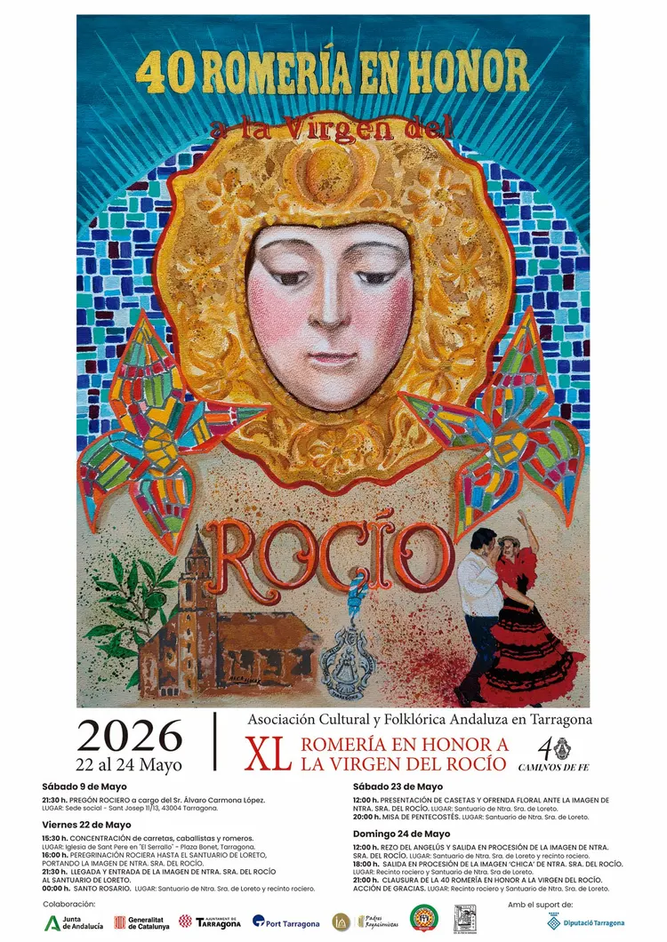 XL Romería en Honor a la Virgen del Rocío Cartel Romería 2026
