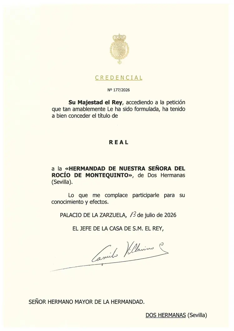 Montequinto titulo de real