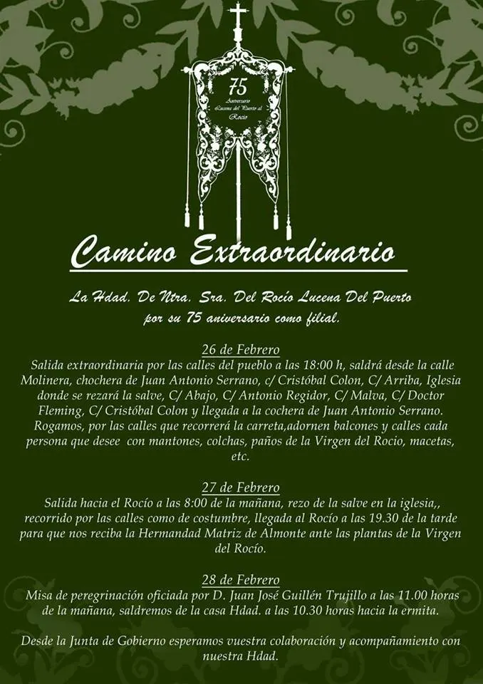 Lucena del Puerto camino extraordinario