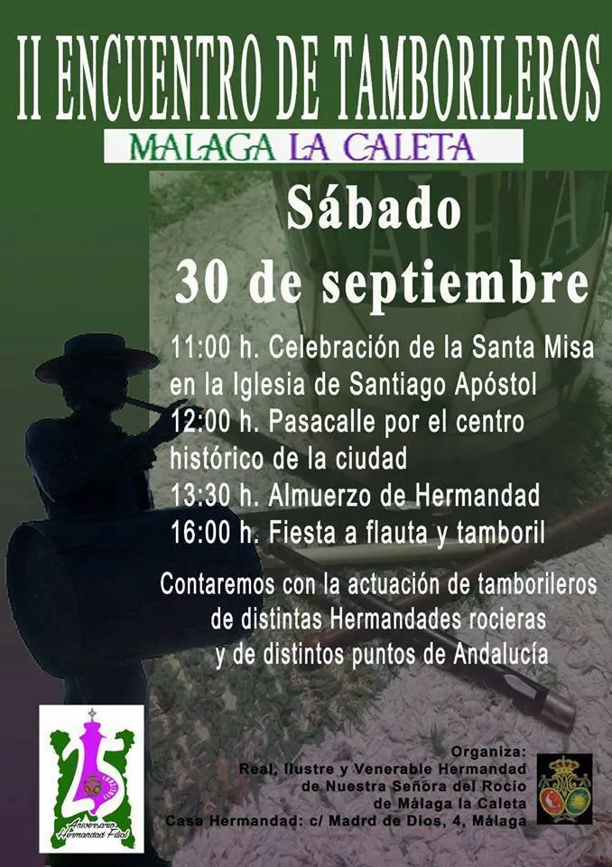 Malaga la caleta II encuentro tamborileros