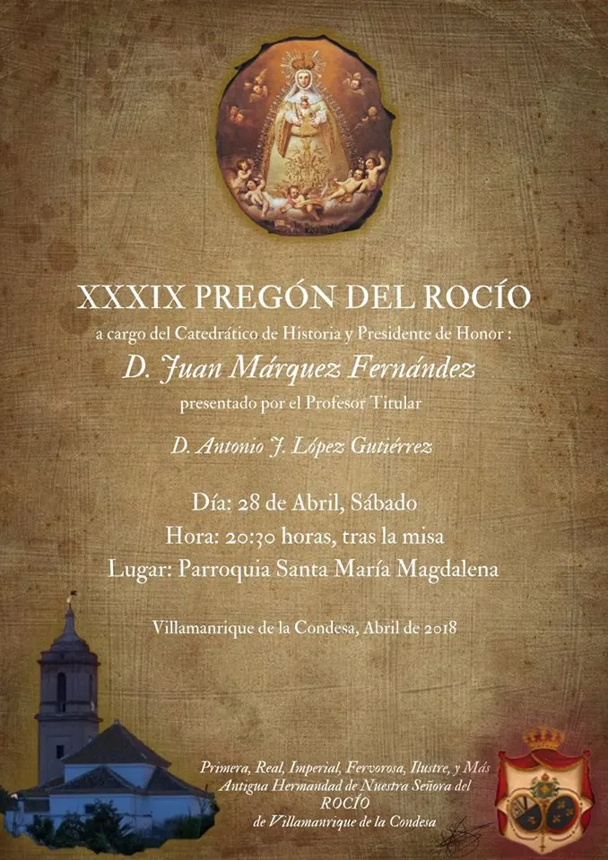 Pregon rocio villamanrique 2018