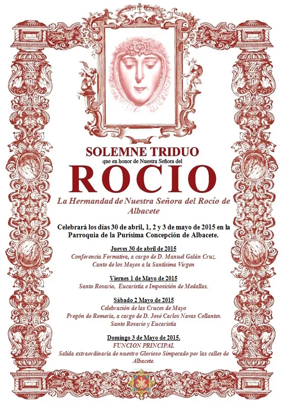 Albacete CARTEL TRIDUO 2015
