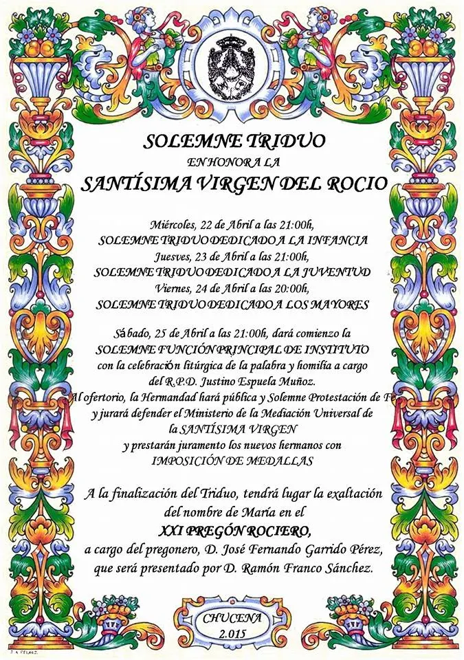 Chucena triduo 2015