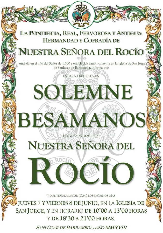 Sanlucar de Barrameda besamanos