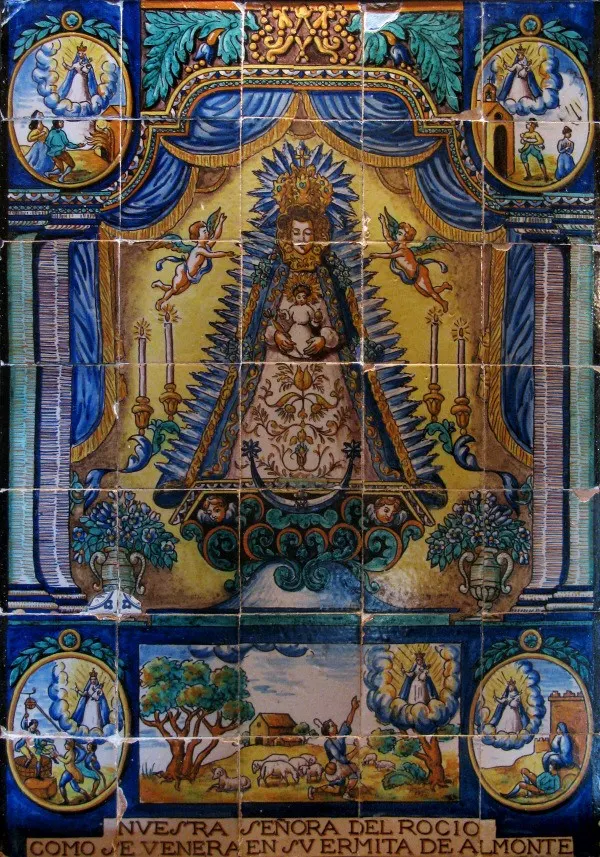 Hacienda Los frailes de San Alberto, de Los Palacios. Data de 1920, fue pintado por Manuel Garcia Montalvan