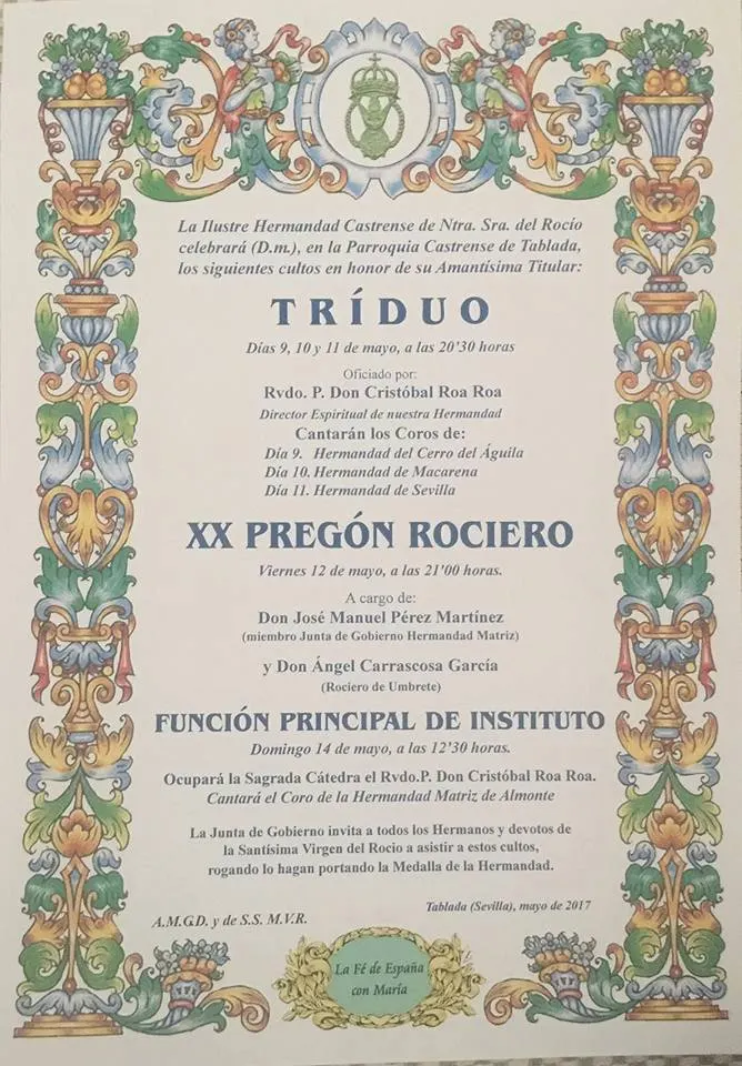 Castrense triduo 2017