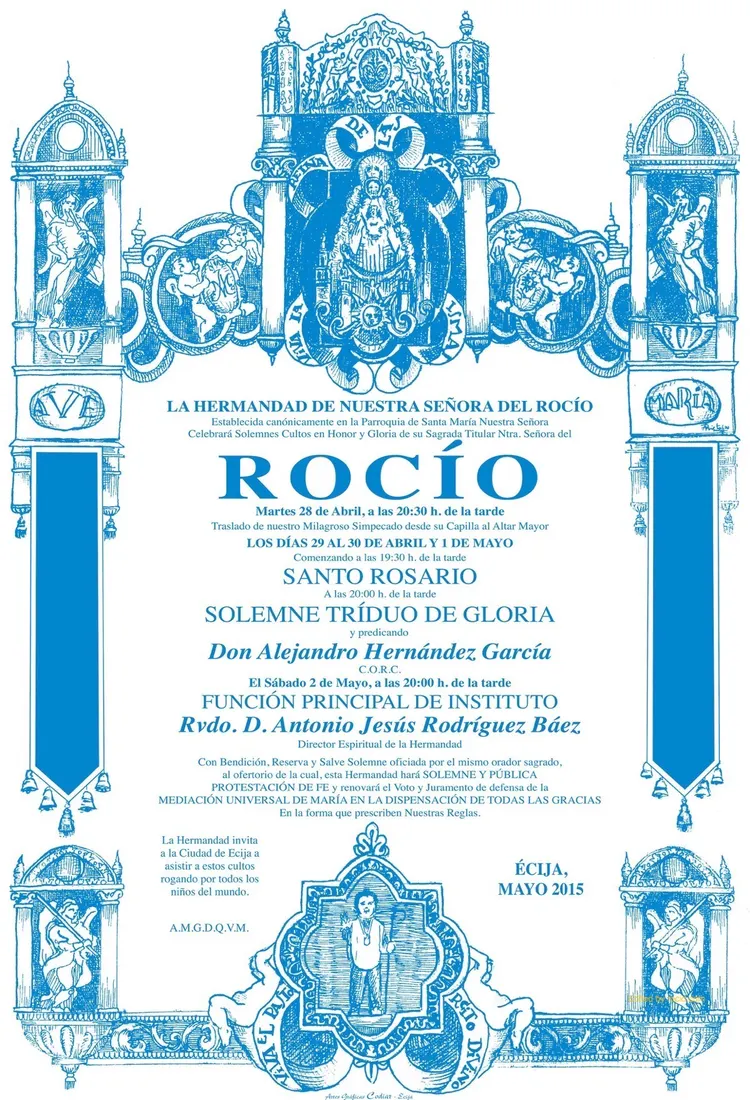 Ecija - CARTEL SANTO ROSARIO 2015