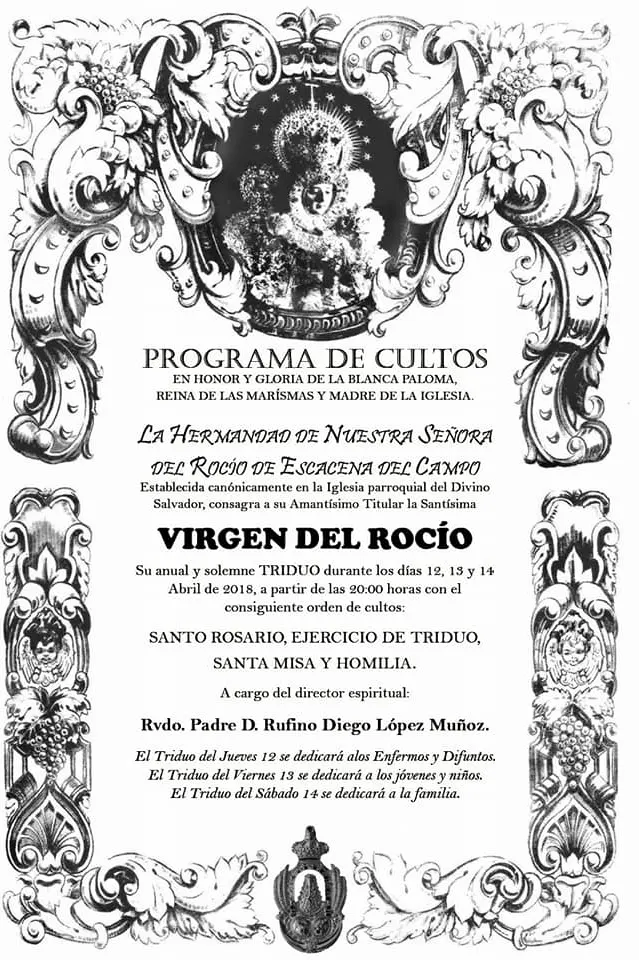 Escacena cultos 2018
