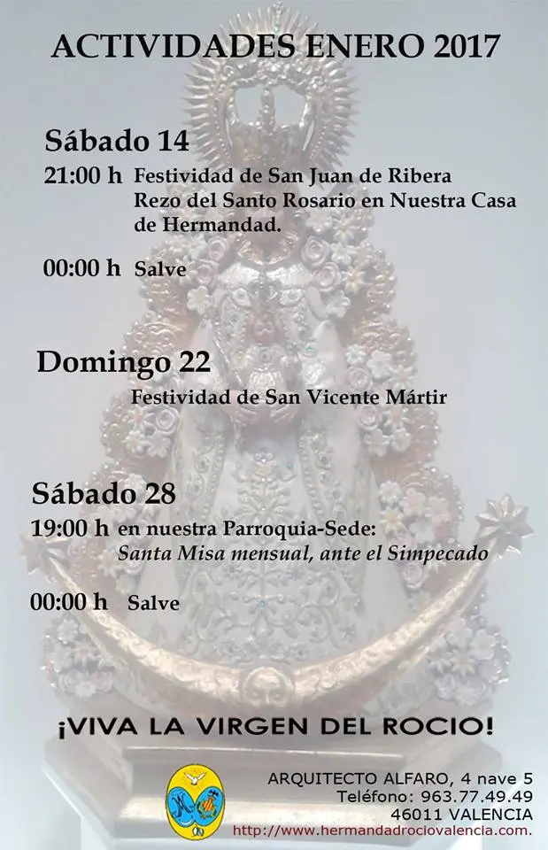 Valencia actividades enero 2017