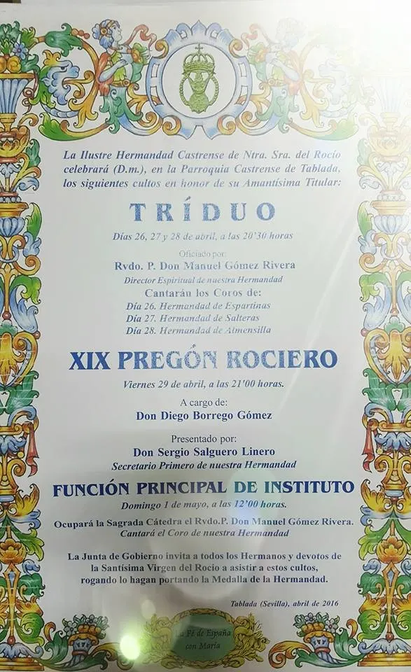 Castrense triduo 2016