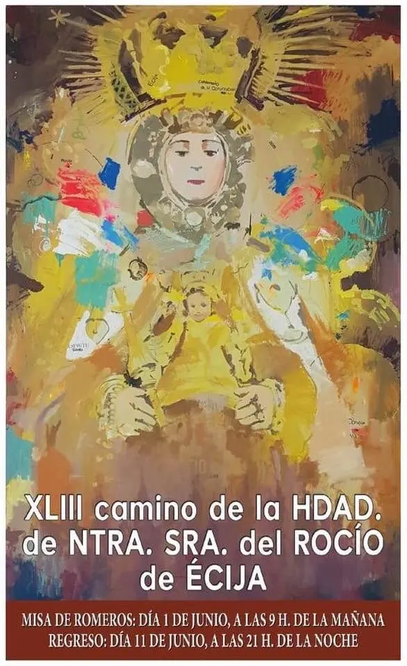 Ecija Cartel de la romeria del rocio 2019
