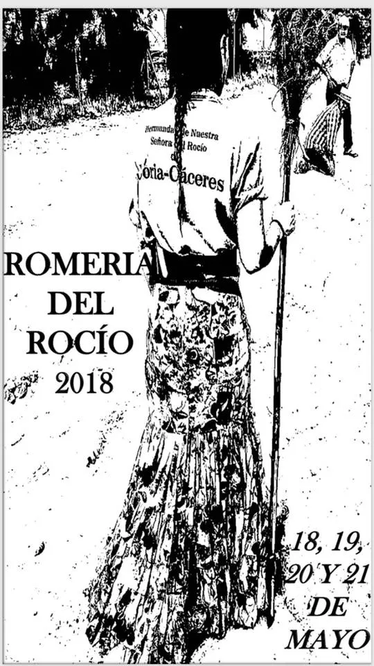 Coria Caceres cartel rocio 2018