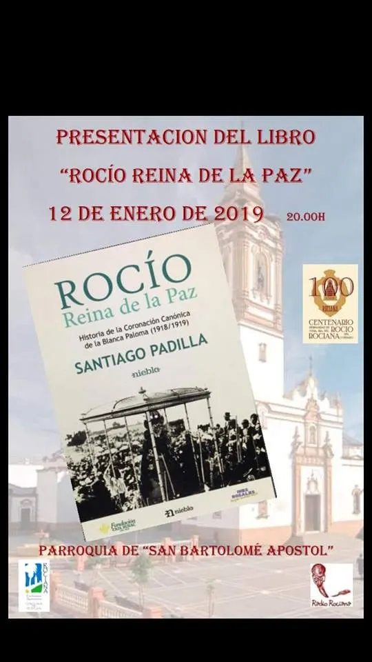 Rocio reina de la paz presentacion en Rociana por santiago padilla 2019