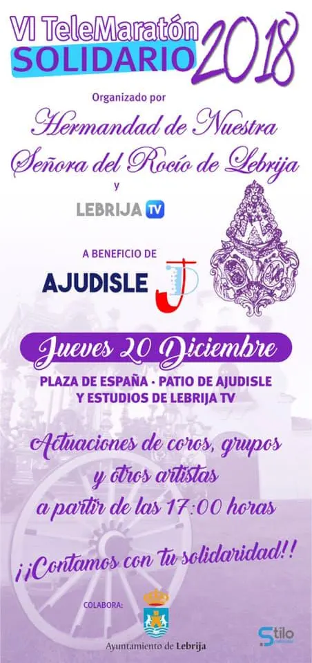 Lebrija telemaaraton solidario rocio 2018