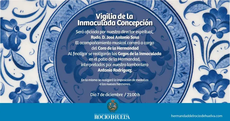 Huelva vigilia inmaculada