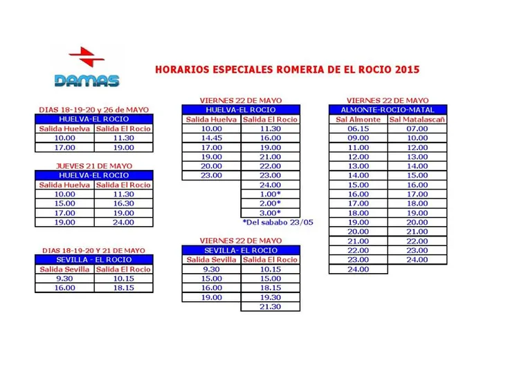 Horarios Damas 2015-1