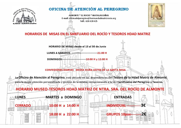 misas 13 al 30 junio