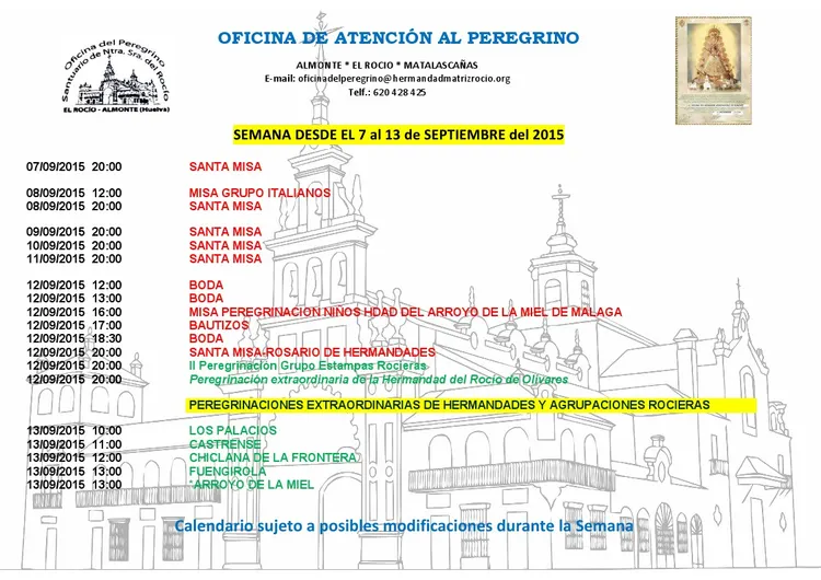 calendario 7 al 13 de septiembre