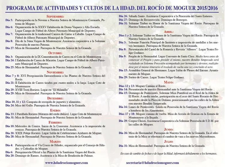 Moguer agenda 2015-16