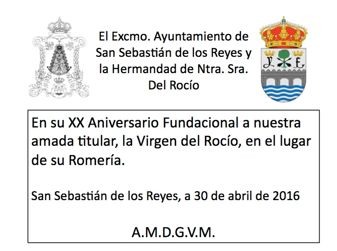 San Sebastian de los Reyes Placa