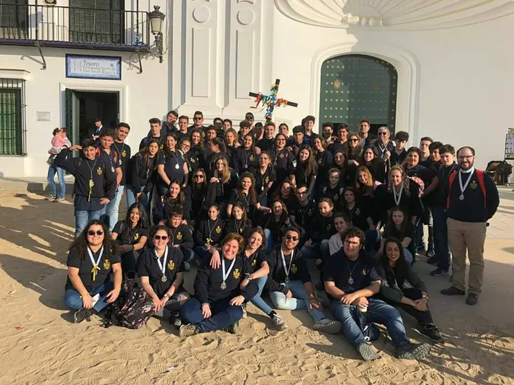 Ecija peregrinacion grupo joven
