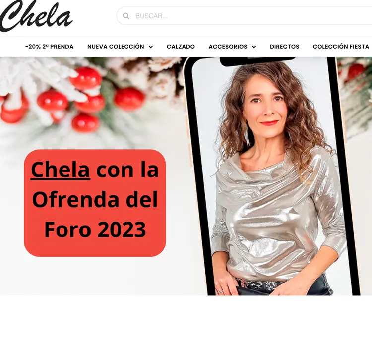 Chela con la Ofrenda del Foro 2023