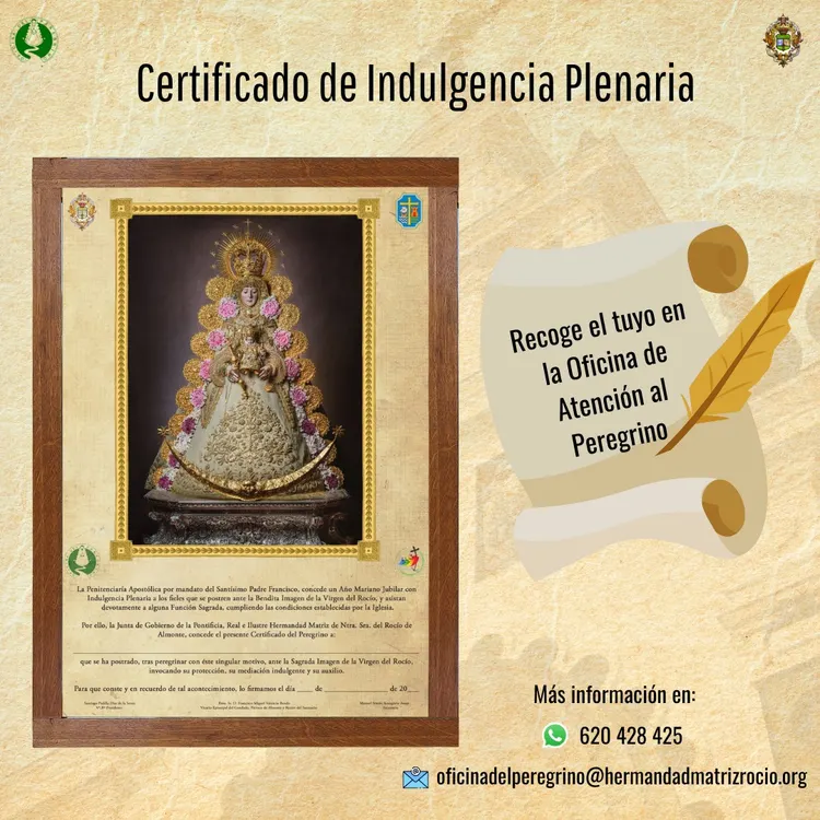 certificado de indulgencia plenaria 2025