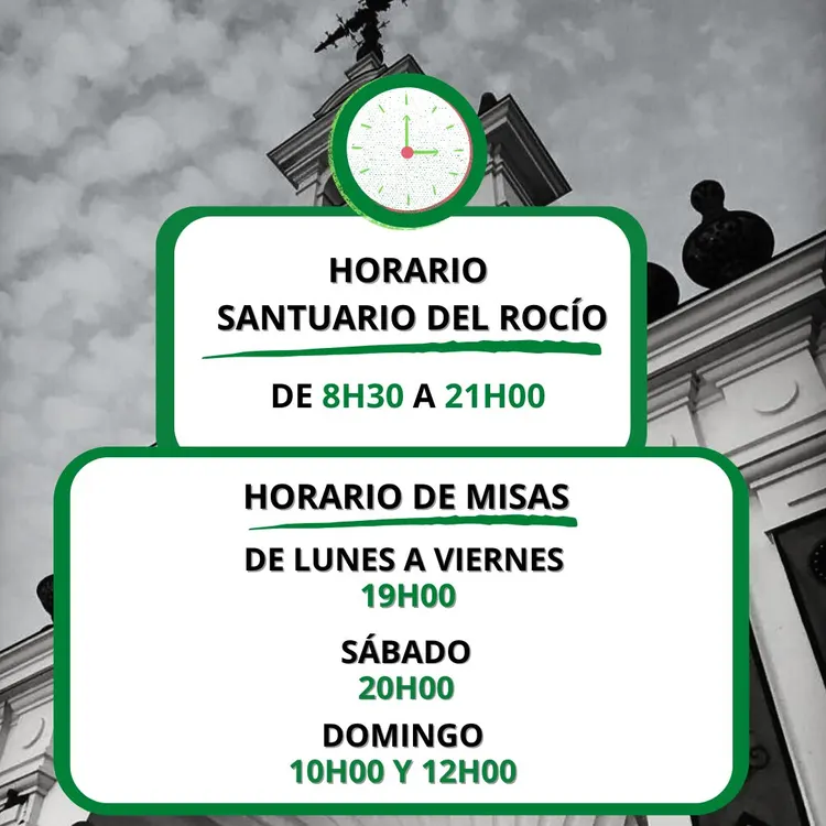 Actualizamos el horario del Santuario del Rocío-1