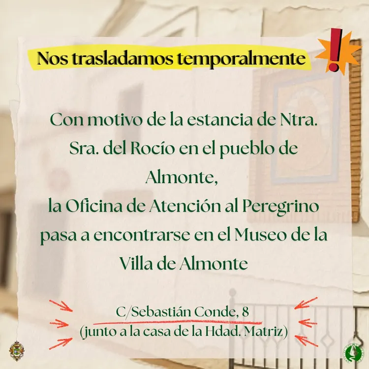 traslado de la oficina de atencion al peregrino
