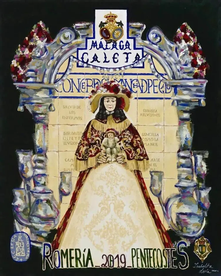 cartel rocio 2019 Malaga la Caleta