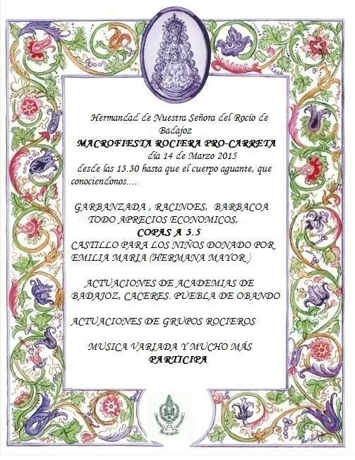 Badajoz fiesta rociera 2015