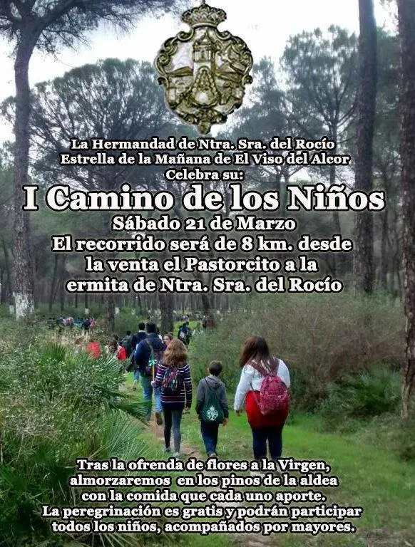 Viso del Alcor camino niños 2015