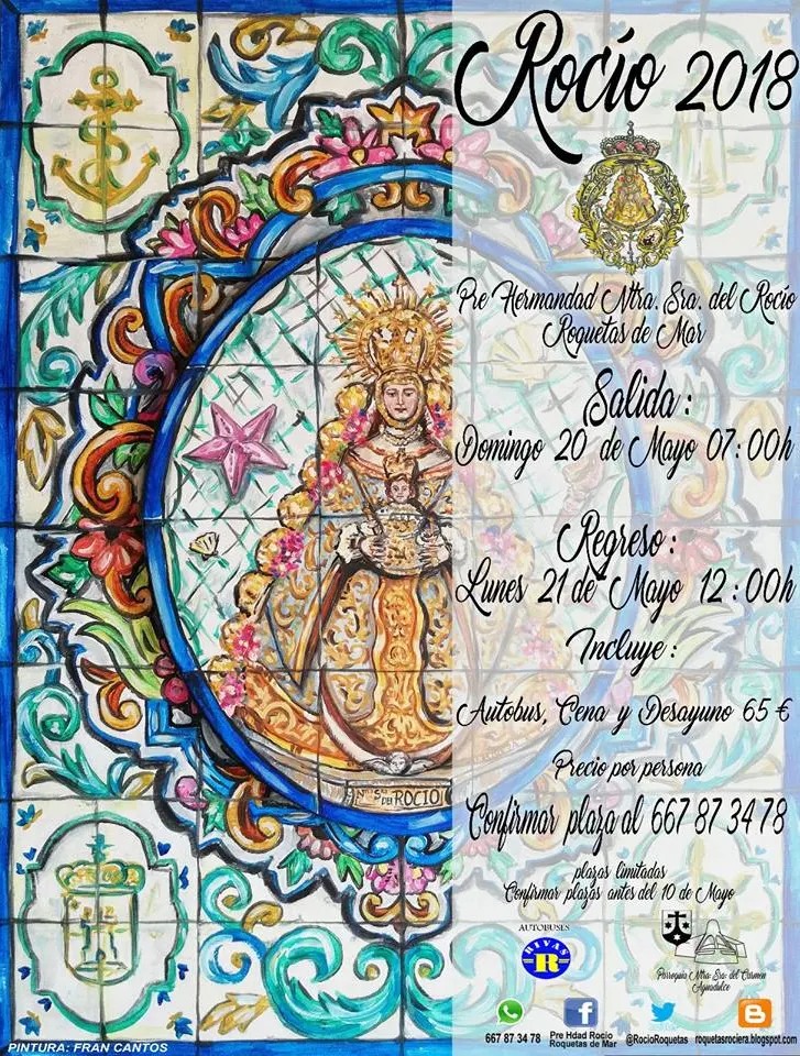 Roquetas de mar cartel rocio 2018