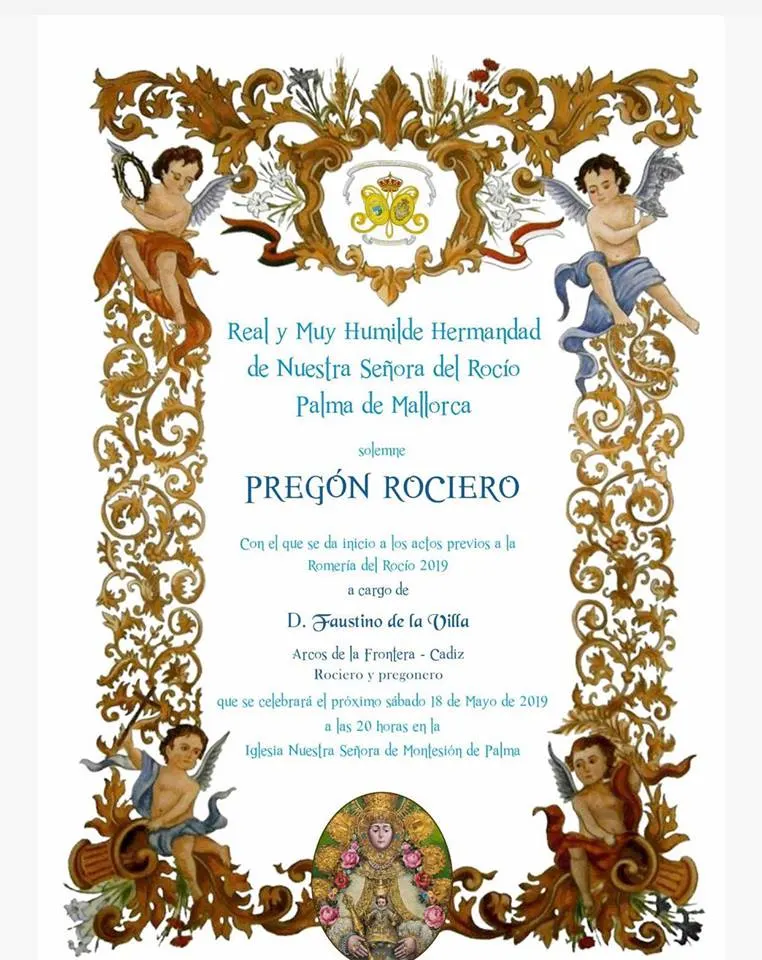 Palma de mallorca Cultos rocio 2019
